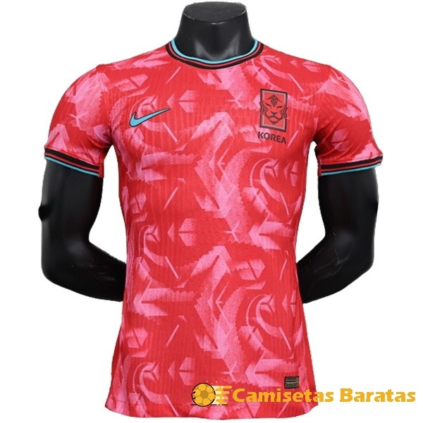 Tailandia Casa Jugadores Camiseta Corea 2024 Rojo Futbol Originales